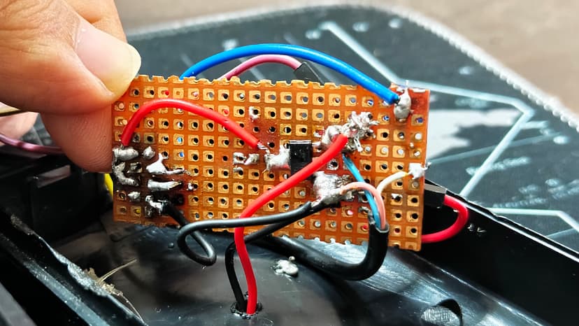 PCB Back View - Circuit Design